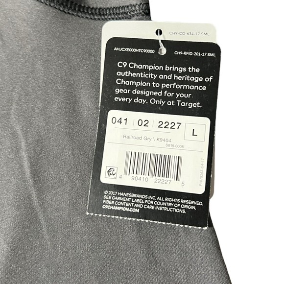 C9 Champion Duo Dry Moisture Wicks Stretch Gray 1/4 Zip Sweater Women’s Size L - Picture 6 of 9